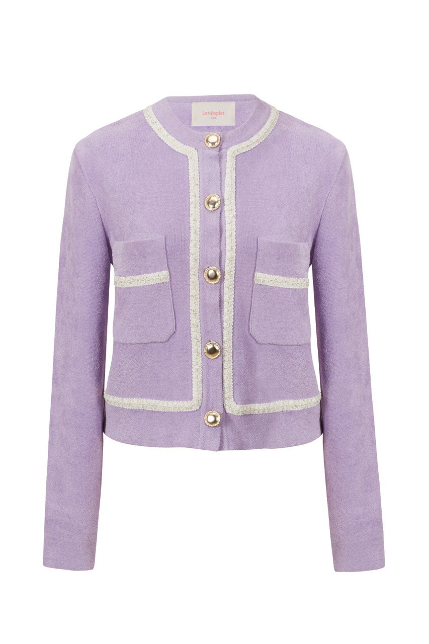 Lemonplet MIFERE CARDIGAN (LAVENDER, S) レモンプレット ELLE SHOP Lemonplet MIFERE CARDIGAN (LAVENDER, S) レモンプレット ELLE SHOP