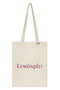LUMIE GLITTER LOGO CANVAS BAG レモンプレット/Lemonplet CREAM & PINK