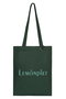 LUMIE GLITTER LOGO CANVAS BAG レモンプレット/Lemonplet フォレストグリーン&ターコイズ