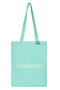 LUMIE GLITTER LOGO CANVAS BAG レモンプレット/Lemonplet ターコイズ＆ホワイト