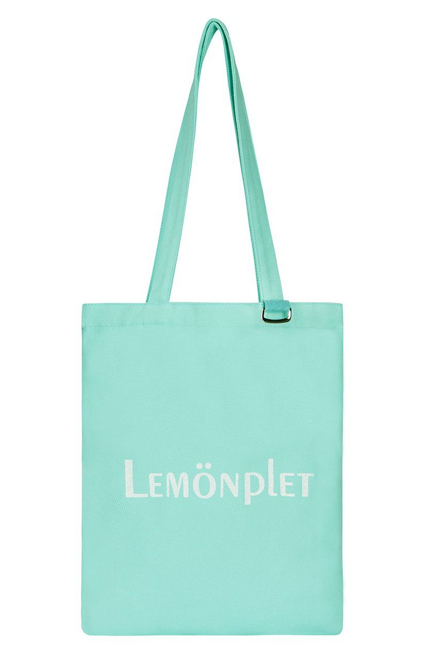 レモンプレット/LemonpletのLUMIE GLITTER LOGO CANVAS BAG(ターコイズ＆ホワイト/LAC014KRACC)