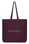 LUMI GLITTER LOGO CANVAS BAG レモンプレット/Lemonplet BORDEAUX & GREY