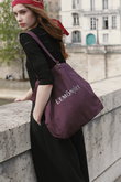 LUMI GLITTER LOGO CANVAS BAG レモンプレット/Lemonplet