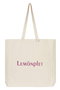 LUMI GLITTER LOGO CANVAS BAG レモンプレット/Lemonplet CREAM & PINK