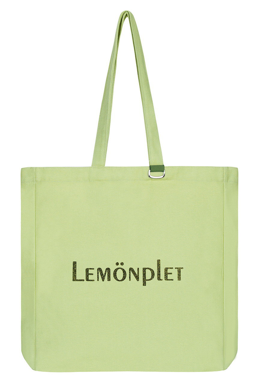 レモンプレット/LemonpletのLUMI GLITTER LOGO CANVAS BAG(グリーンティー＆カーキ/LAC013KRACC)