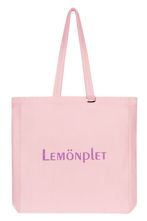 レモンプレット/LemonpletのLUMI GLITTER LOGO CANVAS BAG(120200/120201)