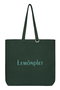 LUMI GLITTER LOGO CANVAS BAG レモンプレット/Lemonplet フォレストグリーン＆ターコイズ