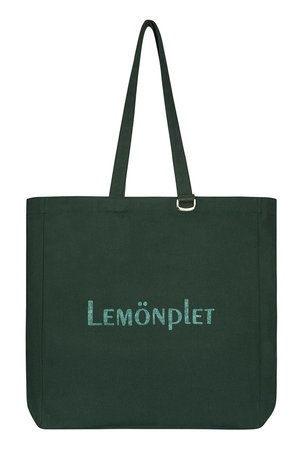 レモンプレット/LemonpletのLUMI GLITTER LOGO CANVAS BAG(120200/120201)