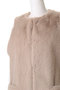 FAUX FUR MRD LAON VEST レモンプレット/Lemonplet