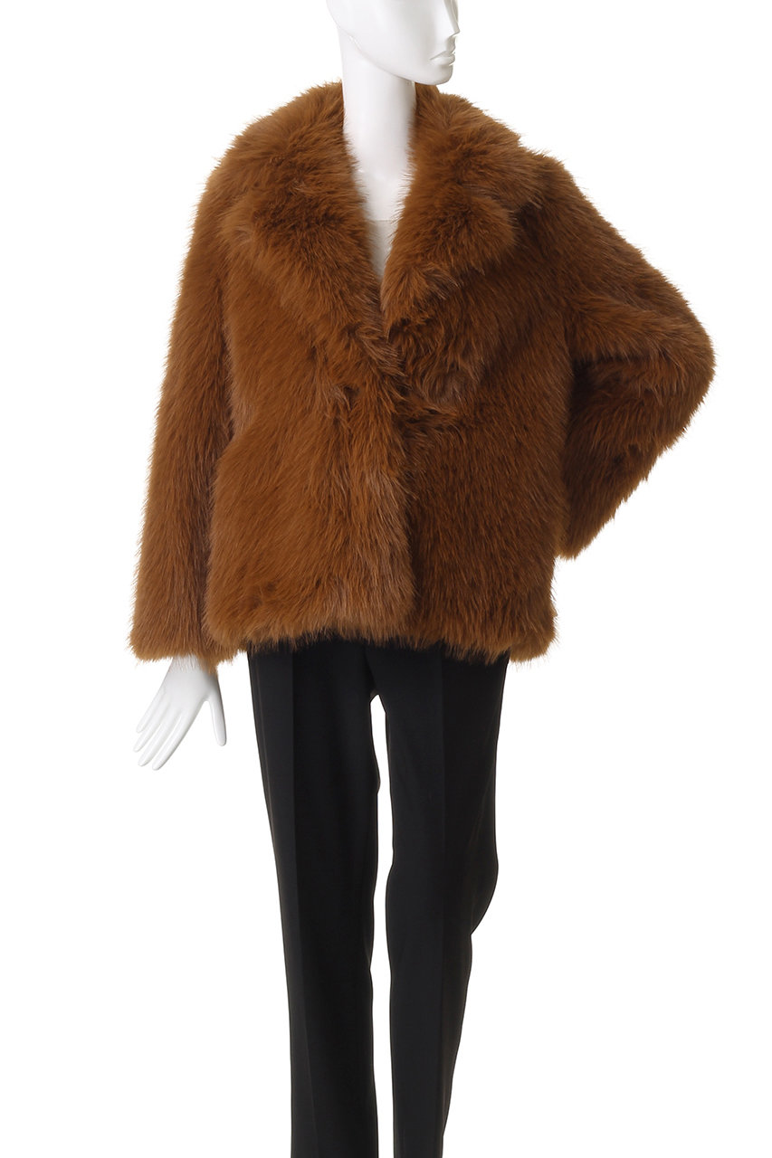 Lemonplet(レモンプレット)｜FAUX FUR KAREN JACKET/ブラウン の通販
