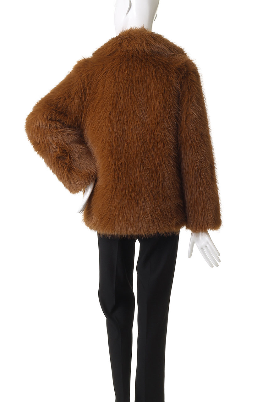 Lemonplet(レモンプレット)｜FAUX FUR KAREN JACKET/ブラウン の通販