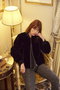 FAUX FUR LAURENT JACKET レモンプレット/Lemonplet