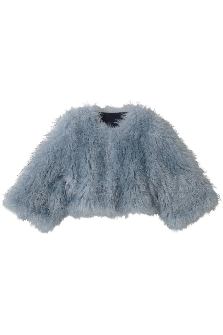 Lemonplet FAUX FUR MG LUMI JACKET (アシュリーブルー, M) レモンプレット ELLE SHOP Lemonplet FAUX FUR MG LUMI JACKET (アシュリーブルー, M) レモンプレット ELLE SHOP