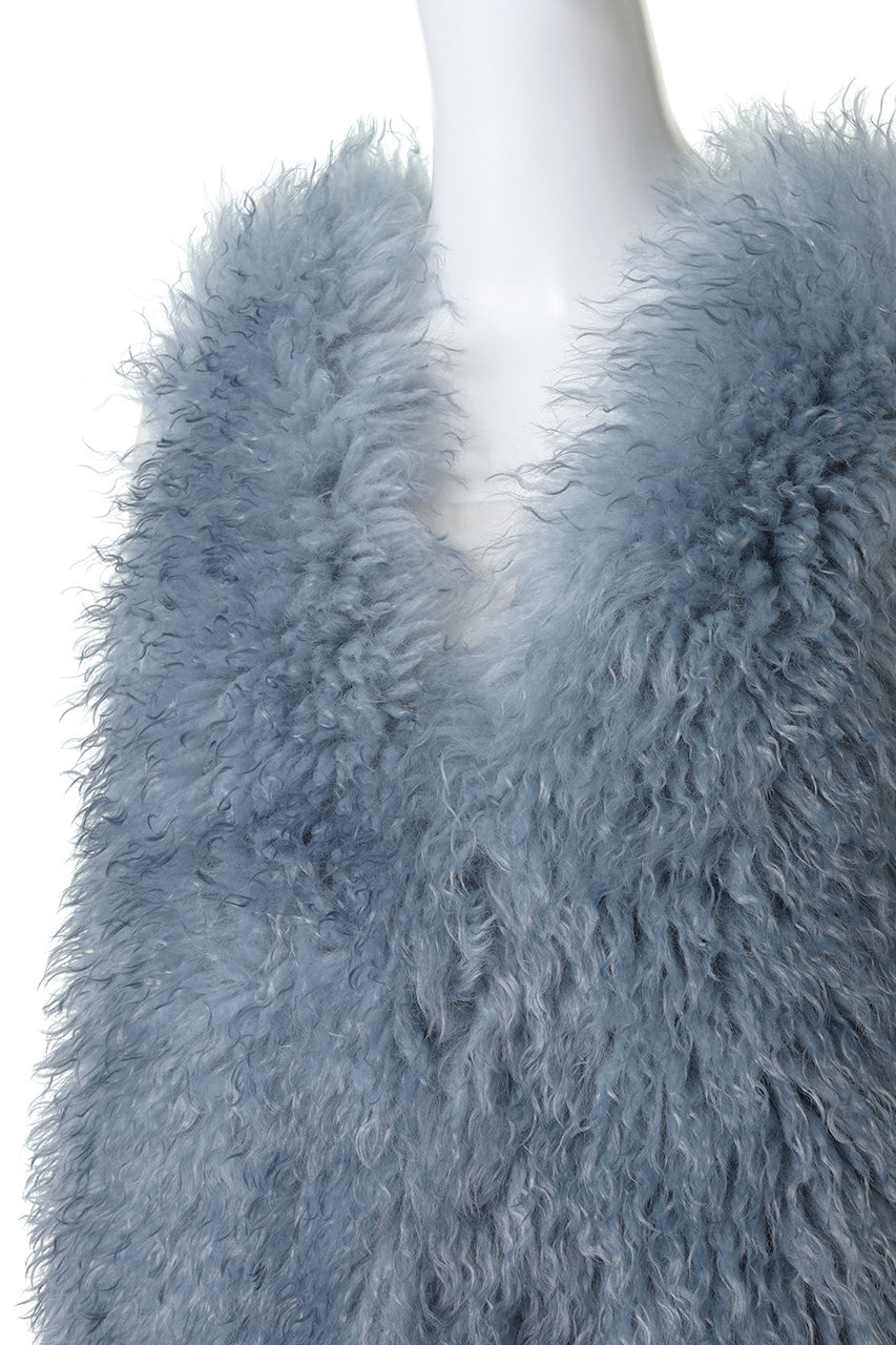 Lemonplet(レモンプレット)|FAUX FUR MORI MG V-NECK VEST Lemonplet(レモンプレット)|FAUX FUR MORI MG V-NECK VEST