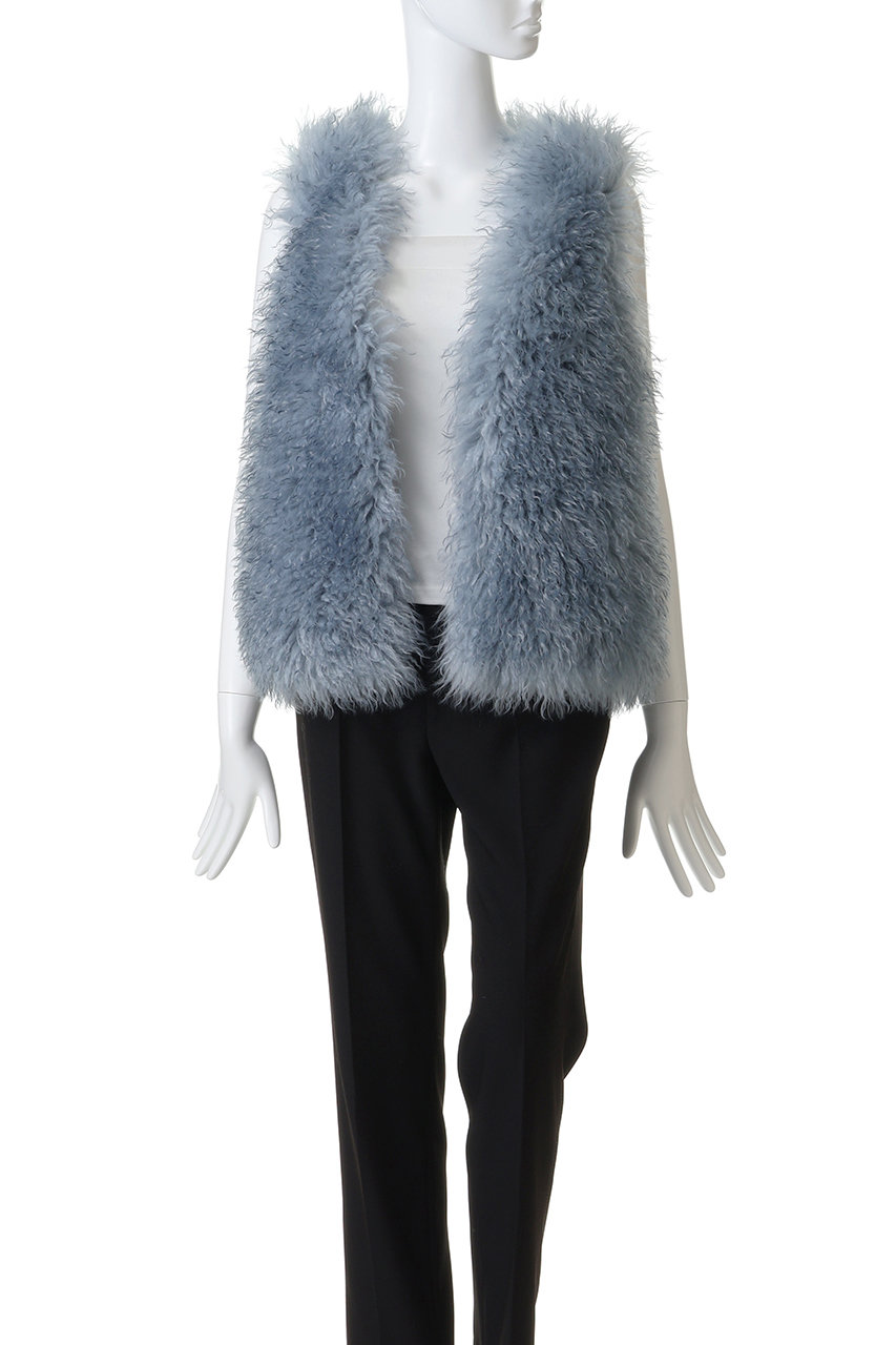 Lemonplet(レモンプレット)|FAUX FUR MORI MG V-NECK VEST Lemonplet(レモンプレット)|FAUX FUR MORI MG V-NECK VEST
