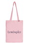 LUMIE LOGO CANVAS BAG レモンプレット/Lemonplet クレドールピンク＆グレー