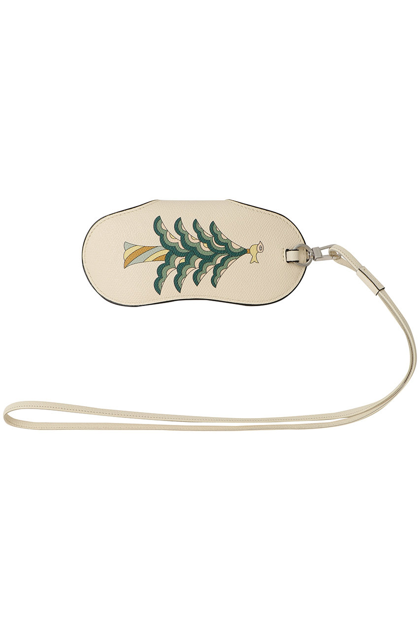 ヴァレクストラ/ValextraのValextra x mina perhonen　ストラップ付 メガネケース(foresta/SGNL008450GVRLGC99WWX1)