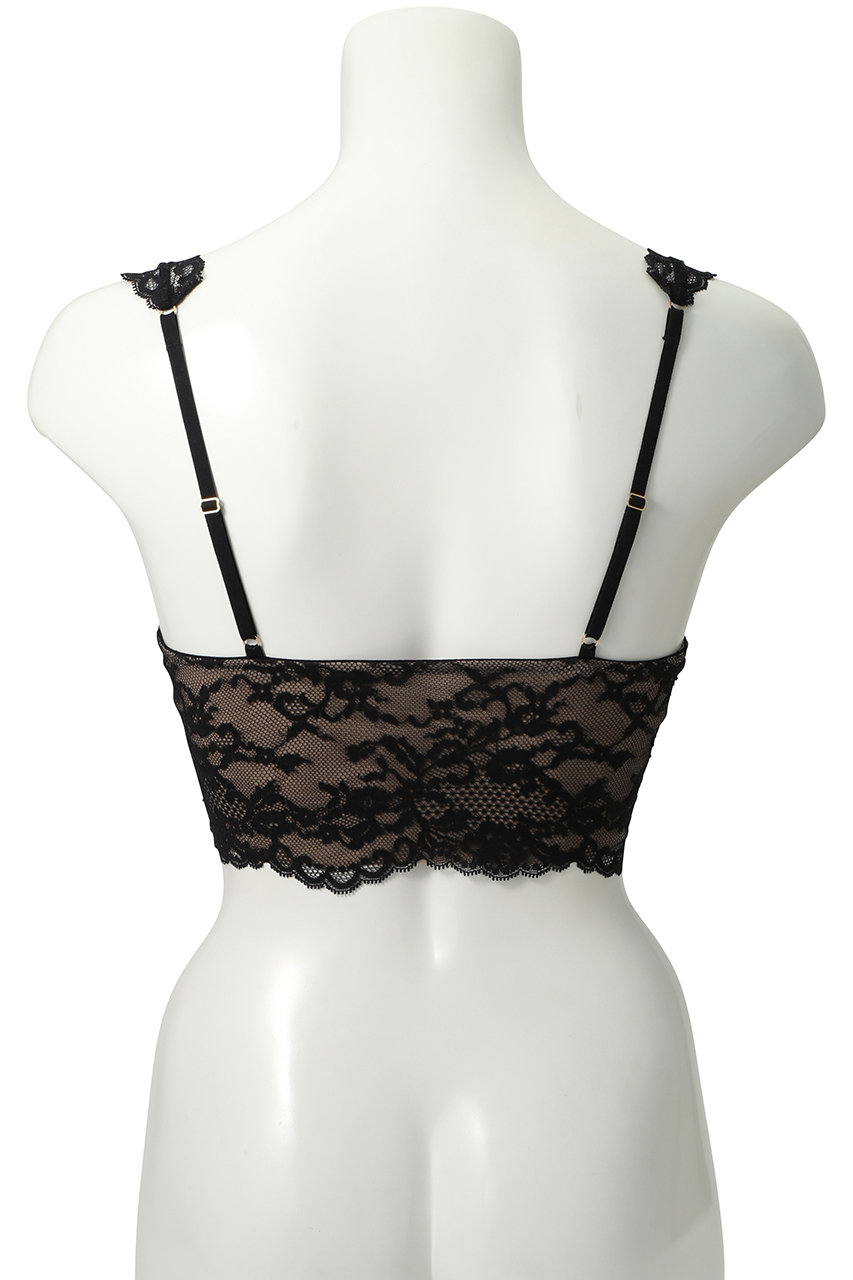 最終　ワコール　yue レース　ブルゾン　ブラック Yue(ユエ)｜(C70～)リバーレース ノンワイヤーブラ/ブラック の