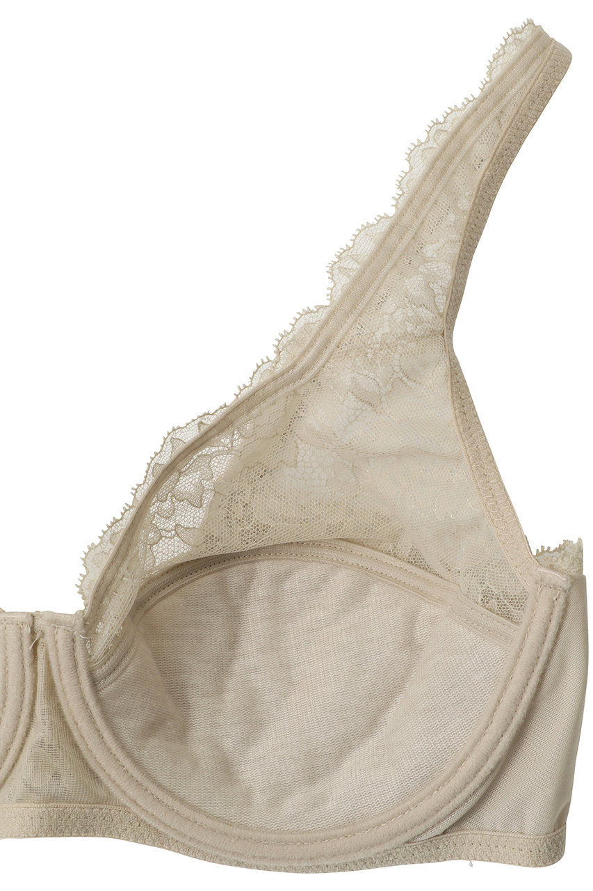 Yue(ユエ)｜(B75～)リバーレース フルカップブラ/シアーベージュ の