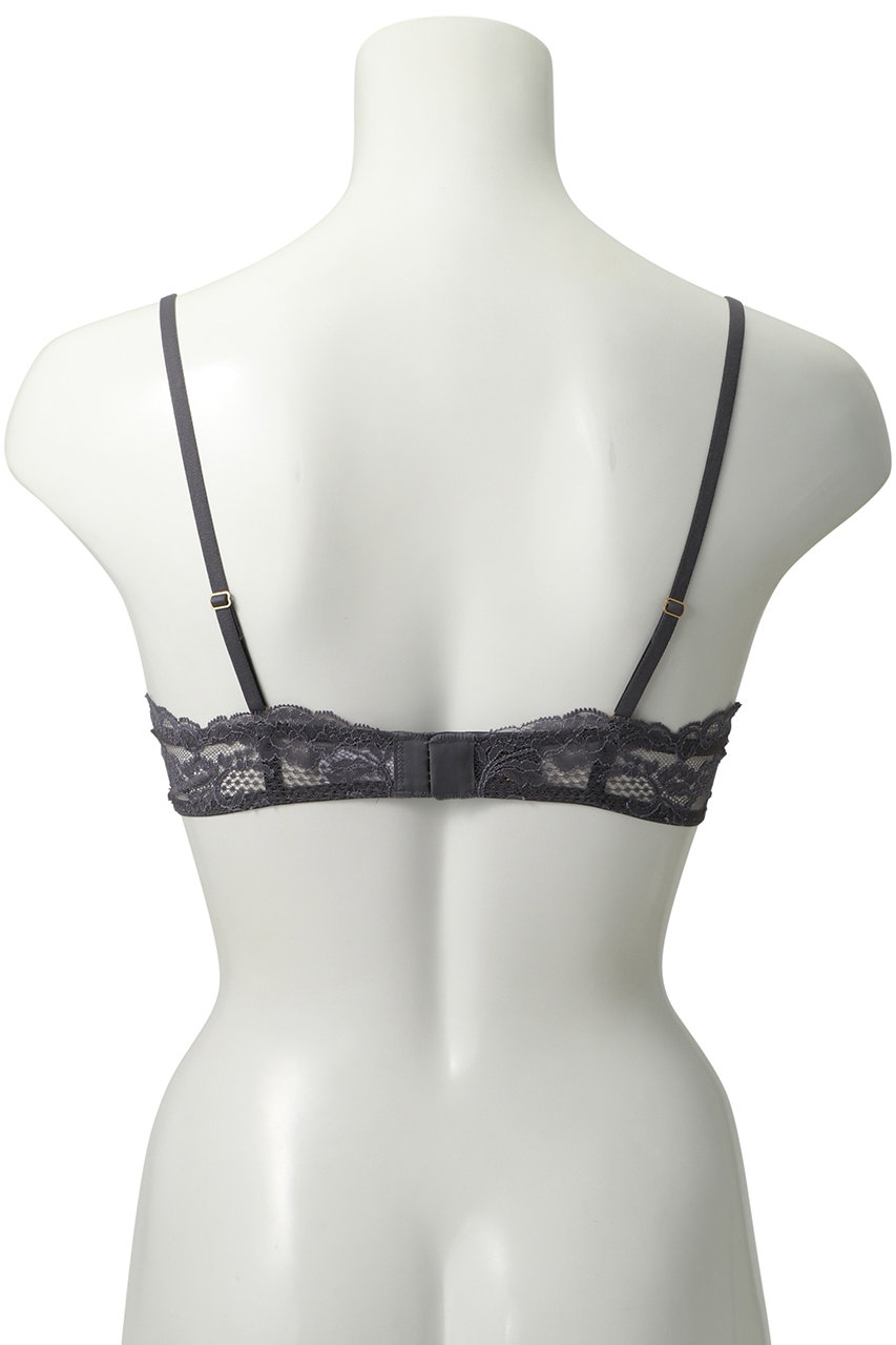 Yue(ユエ)｜(D65～)リバーレース 3/4カップブラ/グレー の通販