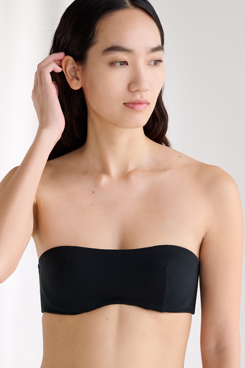 Yue ストラップレスバンドゥブラ 1/2カップブラ E70 ユエ ワコール Yue(ユエ)｜ストラップレスにもなる 1/2カップブラ/ブラック の