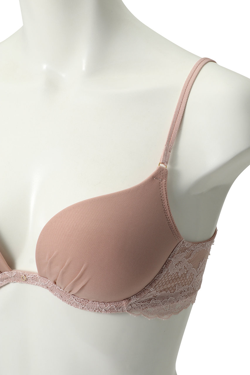 Yue ベージュ ブラジャー G75 Yue(ユエ)｜(D65～）モールドカップ 3/4カップブラ/アイボリー