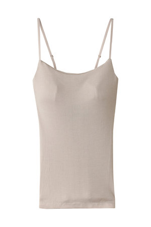 ユエ/Yueのシルク100％　カップ付きインナー(160200/160201)