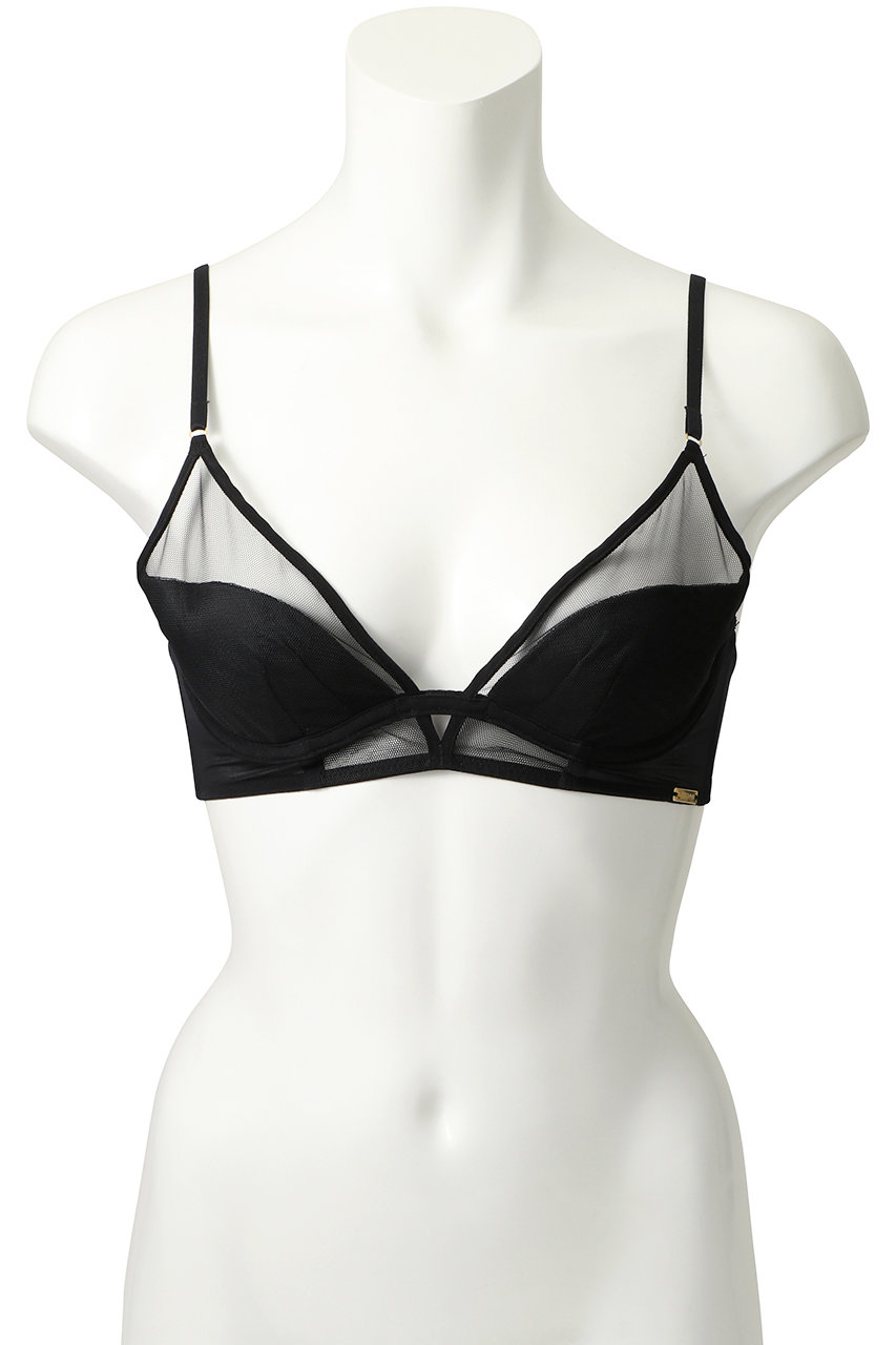 Yue(ユエ)｜【FETICO×Yue】深いVラインが美しいブラ/ブラック の通販