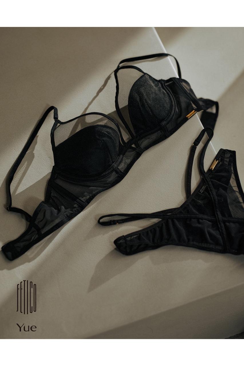 Yue ブラジャー　E75 Yue(ユエ)｜【FETICO×Yue】（D65～）深いVラインが美しいブラ