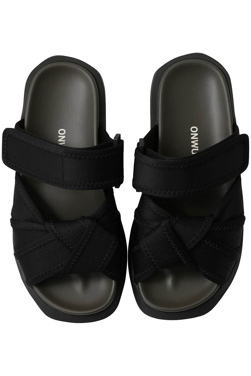 ONWUAD(オンウッド)｜NOA サンダル/ブラック の通販｜ELLESHOP