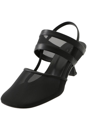 リュニック エ モア/L'unique et moiのSortir チュールバックストラップパンプス(130100/130103)