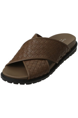 リュニック エ モア/L'unique et moiの【予約販売】【ELLE SHOP限定】Sophie メッシュレザークロスベルトサンダル(130200/130204)