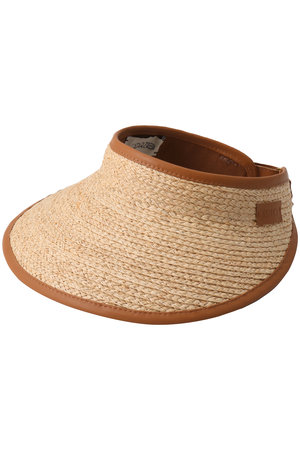 カタルツィ/CATARZI 1910のLINOSA ラフィアバイザー(140200/140201)