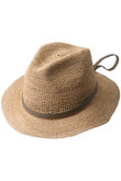 VIGNOLE ストラップ付きラフィアクロシェハット