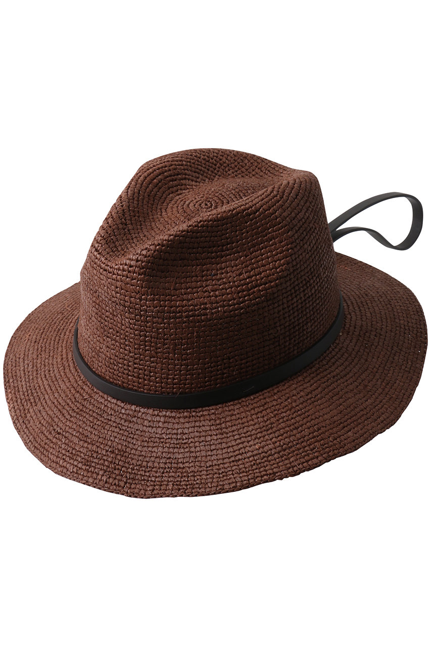 VIGNOLE ストラップ付きラフィアクロシェハット