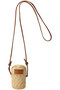 KOS/KEYCHAIN ストローミニポシェット カタルツィ/CATARZI 1910 ナチュラル×タン
