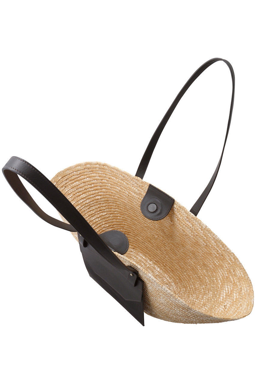 【CATARZI】レザートリム ストローかごバッグ 浴衣やお着物にも CATARZI 1910(カタルツィ)｜MINORCA ストローバケツショルダー