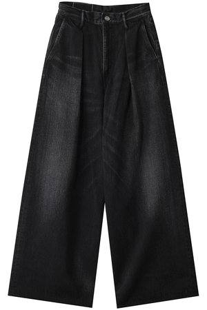 グラフペーパー/GraphpaperのSelvage Denim Two Tuck Wide Pants/パンツ(110600/110604)