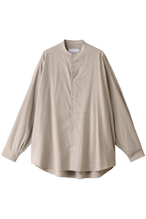 グラフペーパー/GraphpaperのSilk Noil Viscose Band Collar Shirt/シャツ(110400/110403)