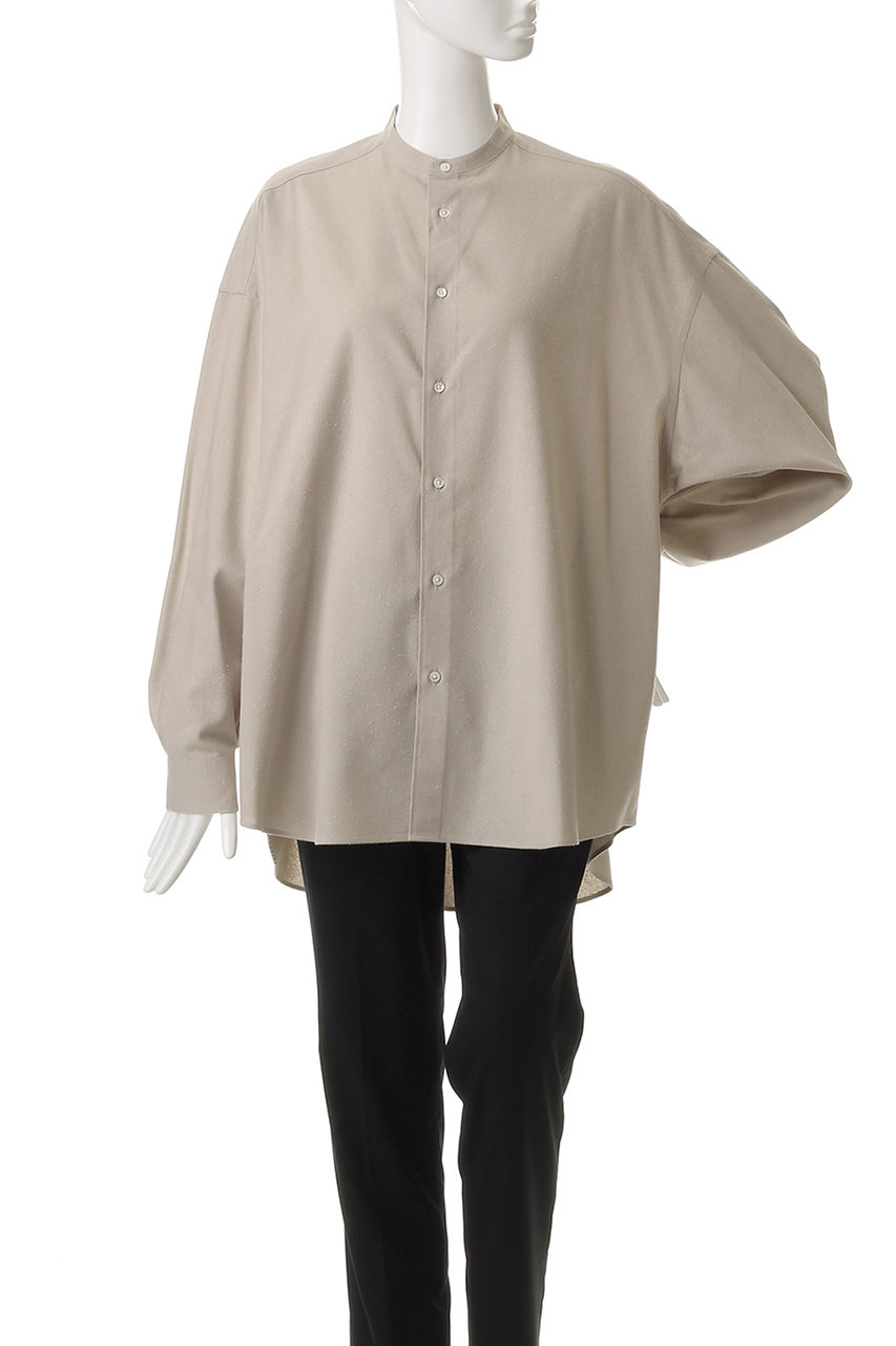Graphpaper(グラフペーパー)｜Silk Noil Viscose Band Collar