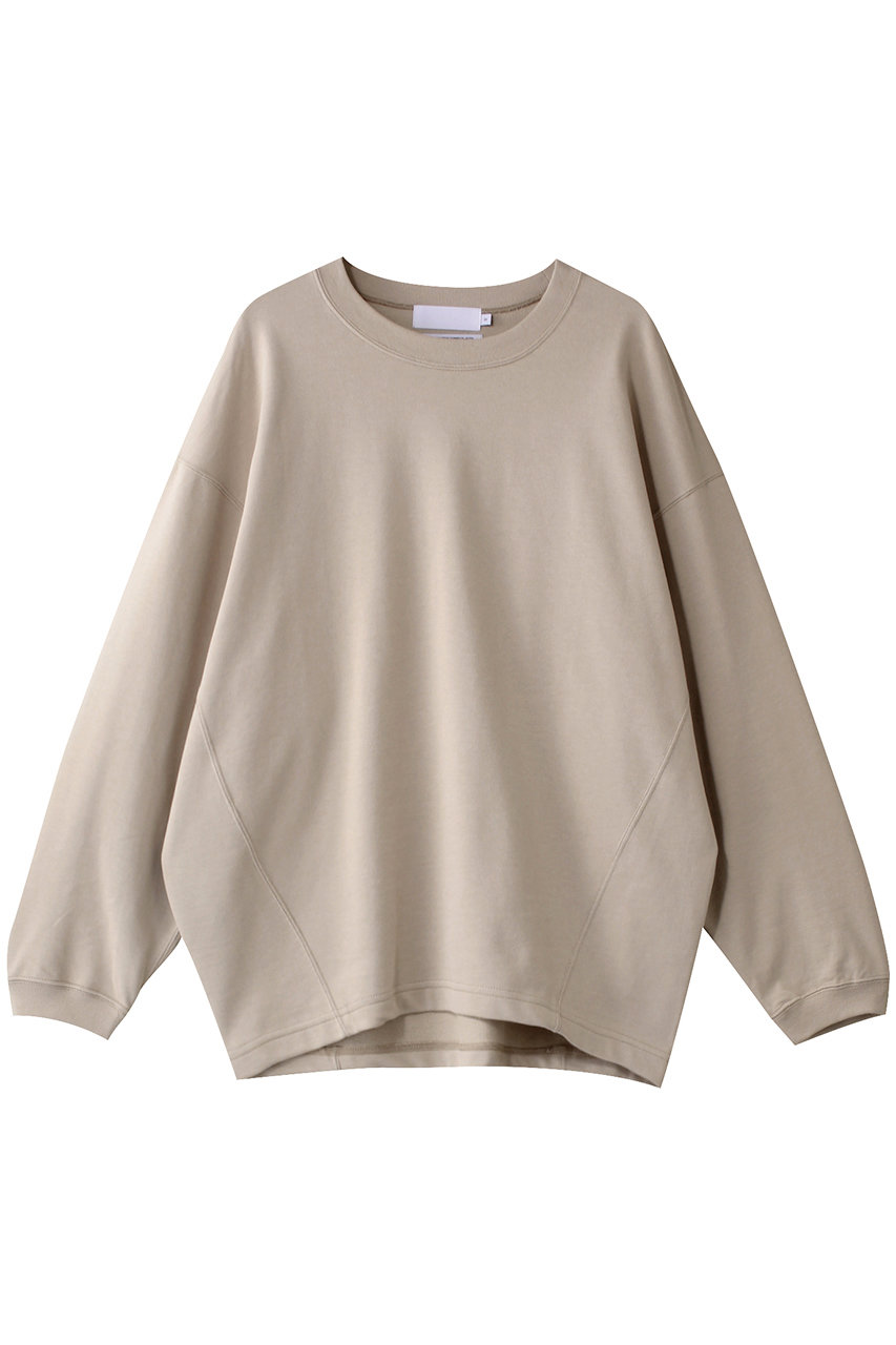 グラフペーパー/GraphpaperのHigh Gauge Soft Terry Panel Line Crew Neck/スウェット(ベージュ/GL251-70237)