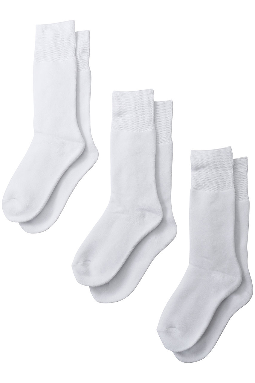 グラフペーパー/GraphpaperのGraphpaper 3-Pack Socks/ソックス(ホワイト/GU251-90227B)