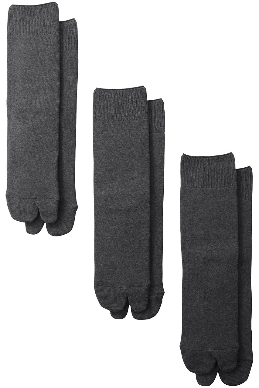 Graphpaper Graphpaper TABI 3-Pack Socks/ソックス (グレー, 22-25) グラフペーパー ELLE SHOP Graphpaper Graphpaper TABI 3-Pack Socks/ソックス (グレー, 22-25) グラフペーパー ELLE SHOP