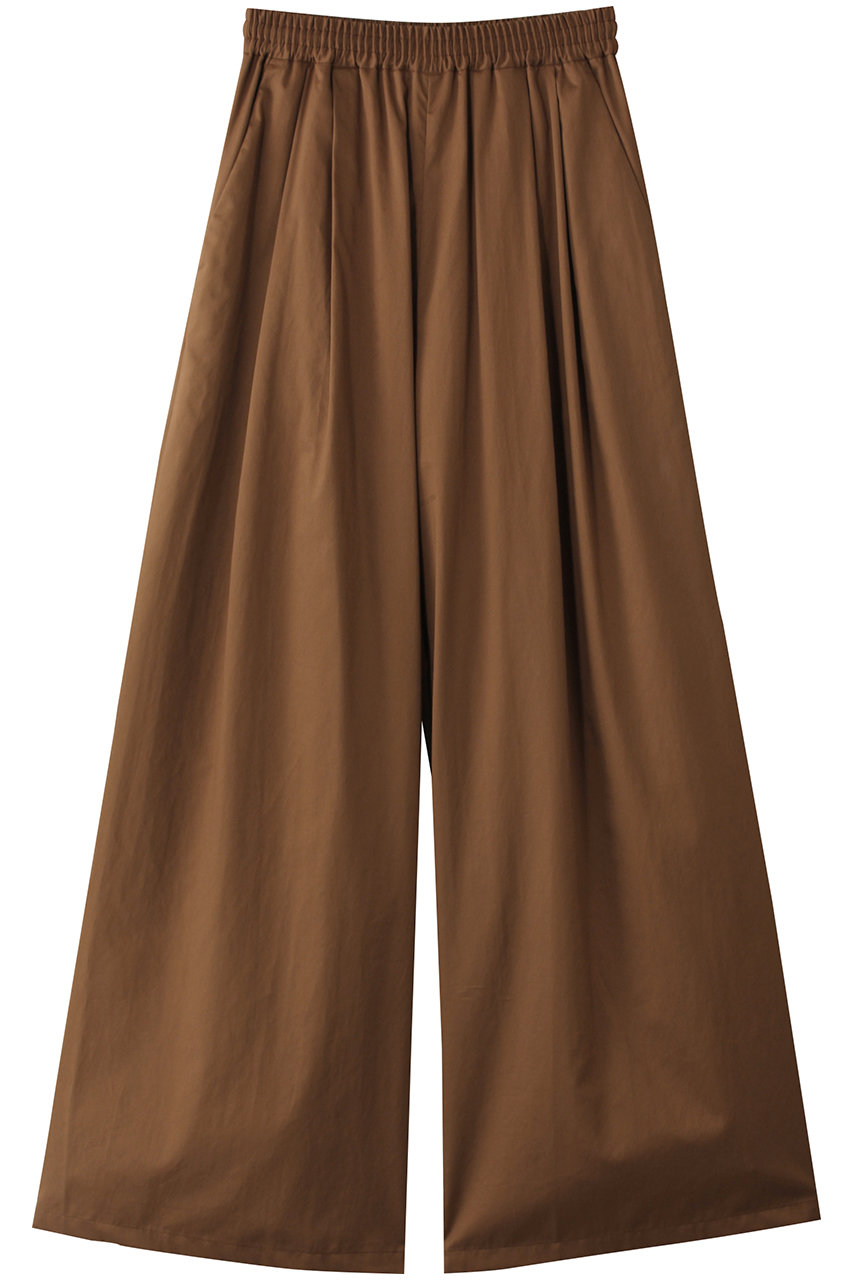 Graphpaper Silicon Poplin Two Tuck Wide Pants/パンツ (ブラウン, 0) グラフペーパー ELLE SHOP Graphpaper Silicon Poplin Two Tuck Wide Pants/パンツ (ブラウン, 0) グラフペーパー ELLE SHOP