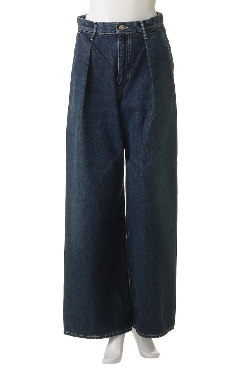 Graphpaper(グラフペーパー)｜Selvage Denim Two Tuck Wide Pants