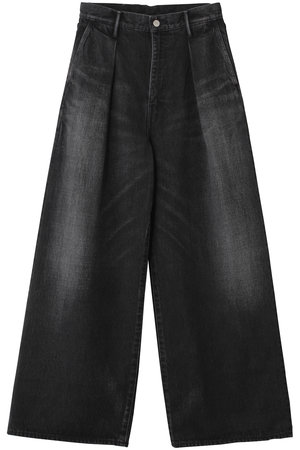 グラフペーパー/GraphpaperのSelvage Denim Two Tuck Wide Pants/パンツ(110600/110604)