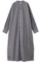 High Count Broad Oversized Band Collar Shirt Dress/シャツドレス グラフペーパー/Graphpaper ブラックストライプ