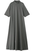 Fine Smooth Mock Neck Panel Line Dress/ドレス・ワンピース