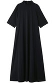 Fine Smooth Mock Neck Panel Line Dress/ドレス・ワンピース