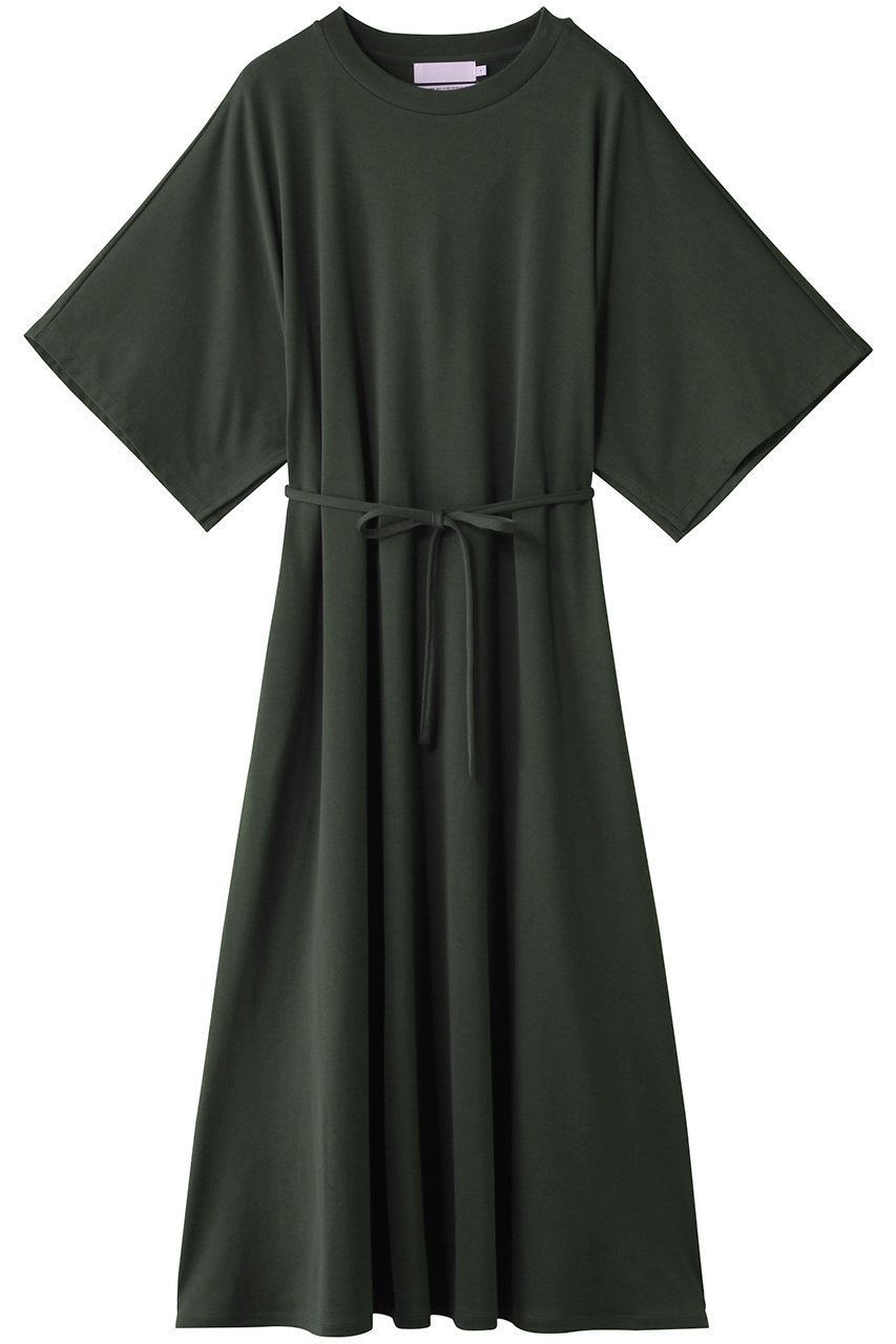 Graphpaper Tri Spun Cotton Kimono Sleeve Dress/ドレス・ワンピース (グリーン, 00) グラフペーパー ELLE SHOP Graphpaper Tri Spun Cotton Kimono Sleeve Dress/ドレス・ワンピース (グリーン, 00) グラフペーパー ELLE SHOP